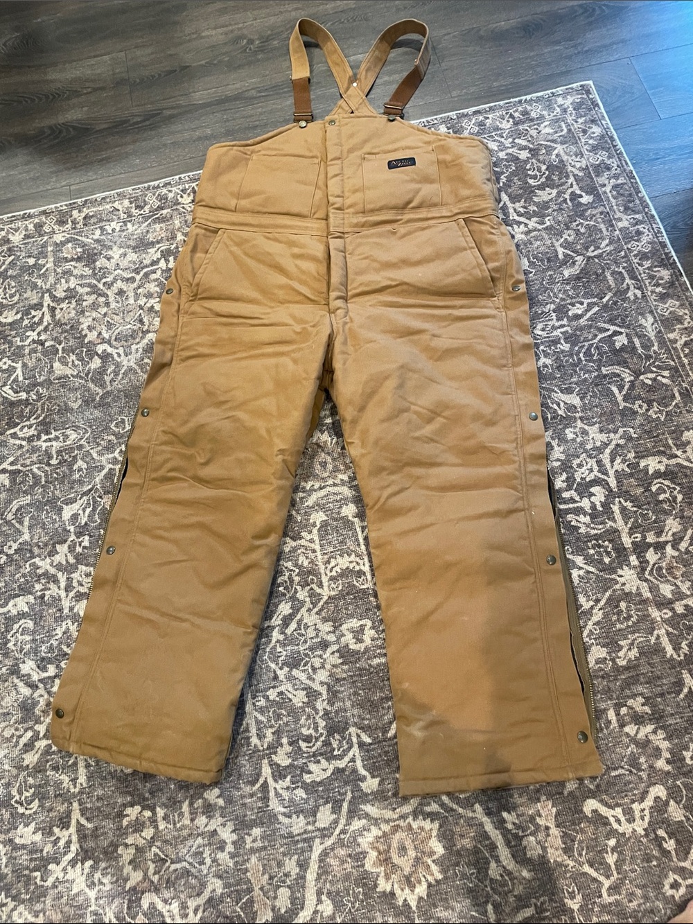 Insulated Arctic Zone   Tan Bib Overalls - Men's Work Pants pre own